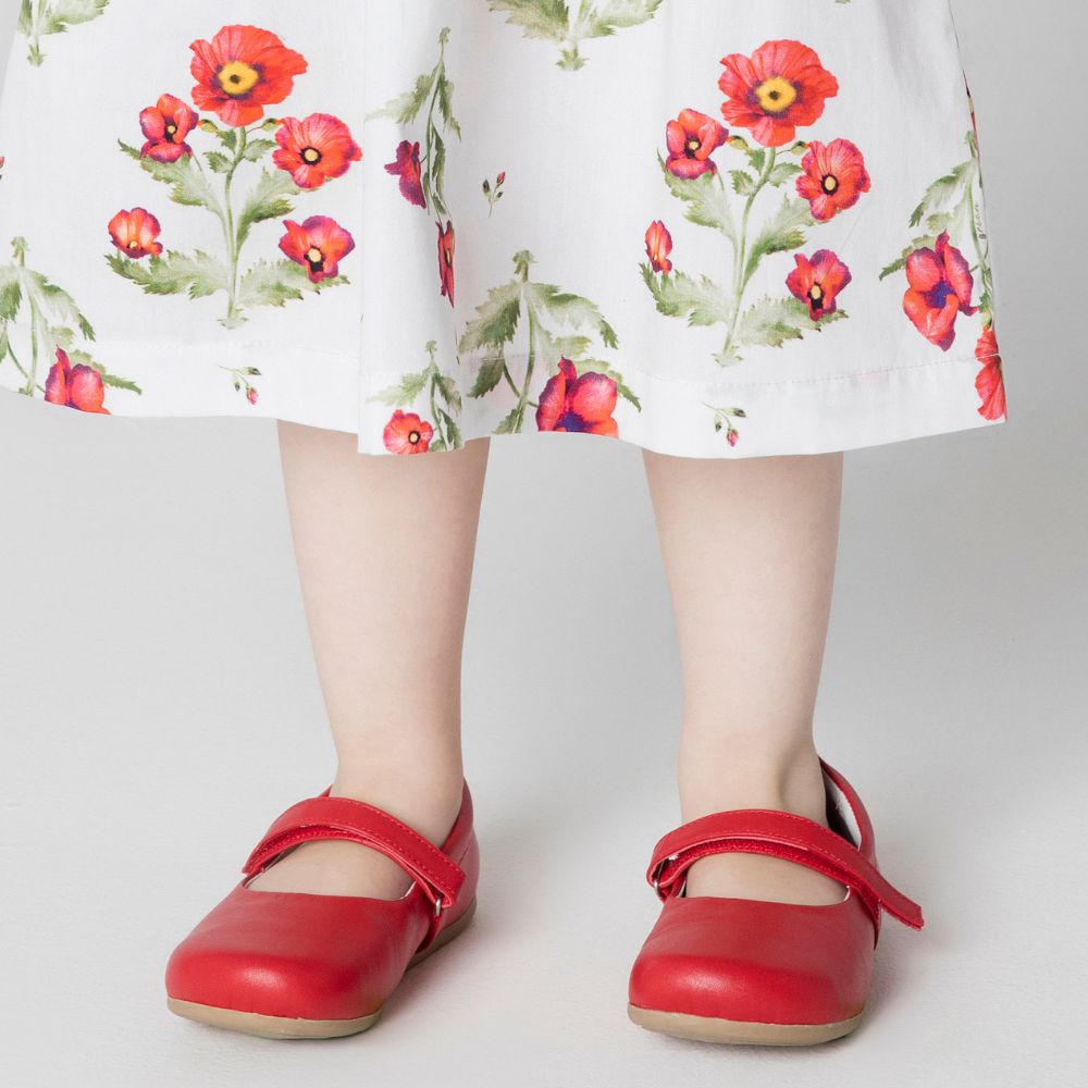 Sapato Toddler Menina Boneca Green Vermelha